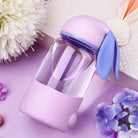 Pastel Kawaii Bunny Water Bottles Made of Safe Glass - Accessories