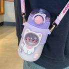 Pastel Kawaii Cat and Bunny Water Bottles for Cute Lovers - Cosparty