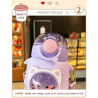 Pastel Kawaii Cat and Bunny Water Bottles for Cute Lovers - Cosparty