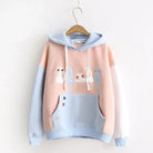 Pastel Kitten Hoodie for Cat Lovers - sweater