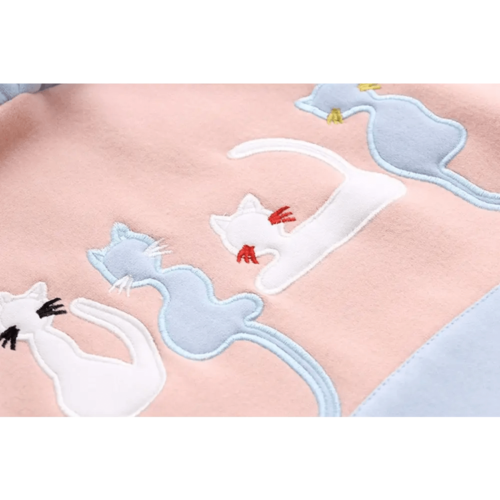 Pastel Kitten Hoodie for Cat Lovers - Cosparty