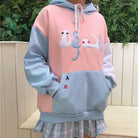 Pastel Kitten Hoodie for Cat Lovers - sweater