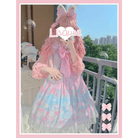 Pastel Kitten Themed Lolita Dress for Playful Princesses - Cosparty