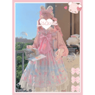 Pastel Kitten Themed Lolita Dress for Playful Princesses - Cosparty