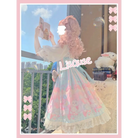 Pastel Kitten Themed Lolita Dress for Playful Princesses - Dress