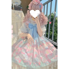 Pastel Kitten Themed Lolita Dress for Playful Princesses - Dress