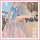 Pastel Kitten Themed Lolita Dress for Playful Princesses - Dress