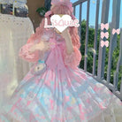 Pastel Kitten Themed Lolita Dress for Playful Princesses - Dress