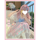 Pastel Kitten Themed Lolita Dress for Playful Princesses - Dress