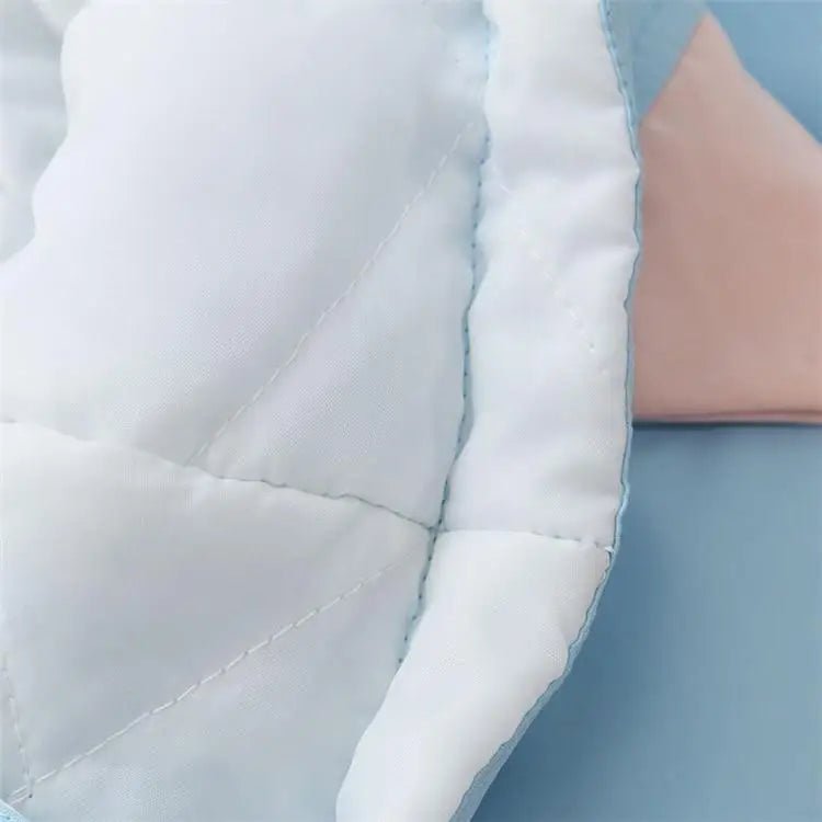 Pastel Kitten Windbreaker in Pink & Blue for Bitter Cold Protection - Cosparty