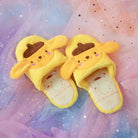 Fuzzy Kuromi Slippers - Pompompurin - baby bunny, bunnies, bunny rabbit, shoes, cinnamoroll