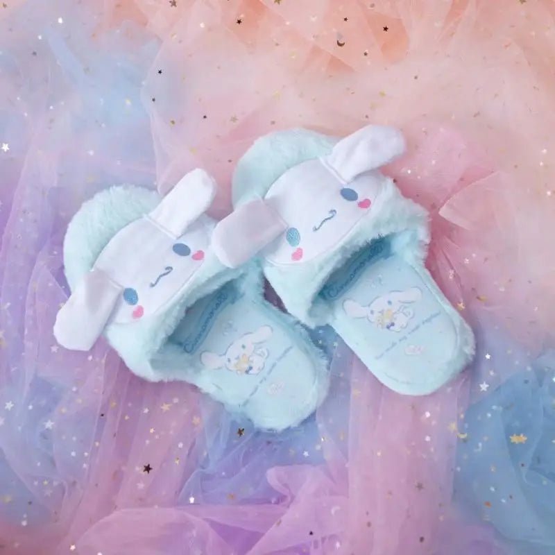 Pastel Kuromi Inspired Slippers for Little Princesses - Cosparty