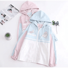 Pastel Love You Windbreaker Coat Inspired by Fairy Kei Fashion - Cosparty
