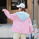 Pastel Love You Windbreaker Coat Inspired by Fairy Kei Fashion - coat