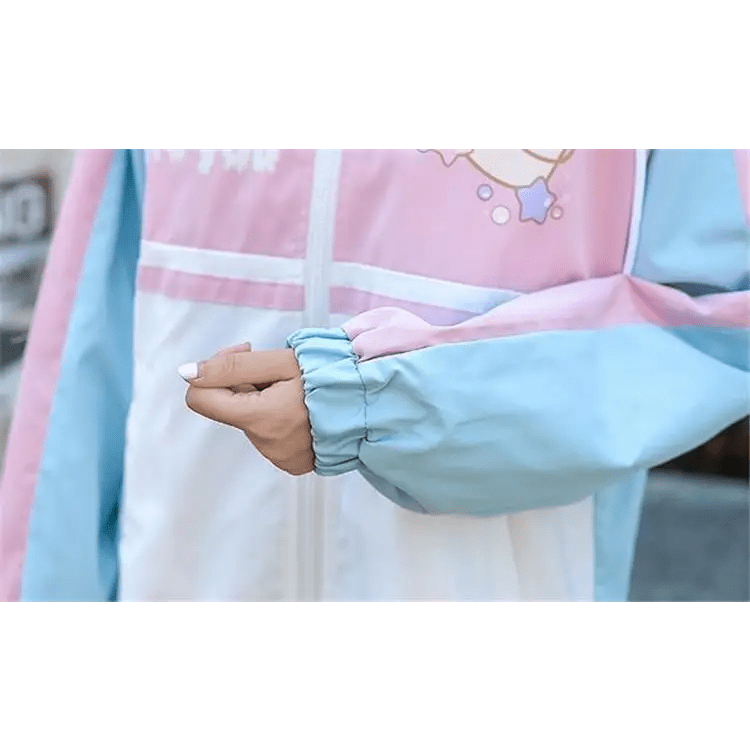 Pastel Love You Windbreaker Coat Inspired by Fairy Kei Fashion - Cosparty