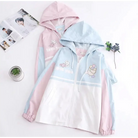 Pastel Love You Windbreaker Coat Inspired by Fairy Kei Fashion - coat