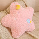 Pastel Magic Moon and Star Pillow for Dreamy Comfort - Cosparty