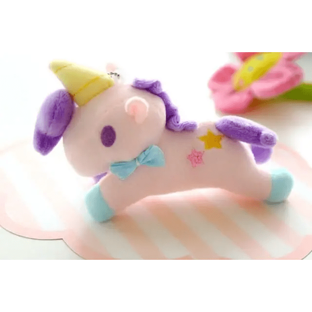 Pastel Miniature Unicorn Plush Keychain and Phone Strap - Cosparty
