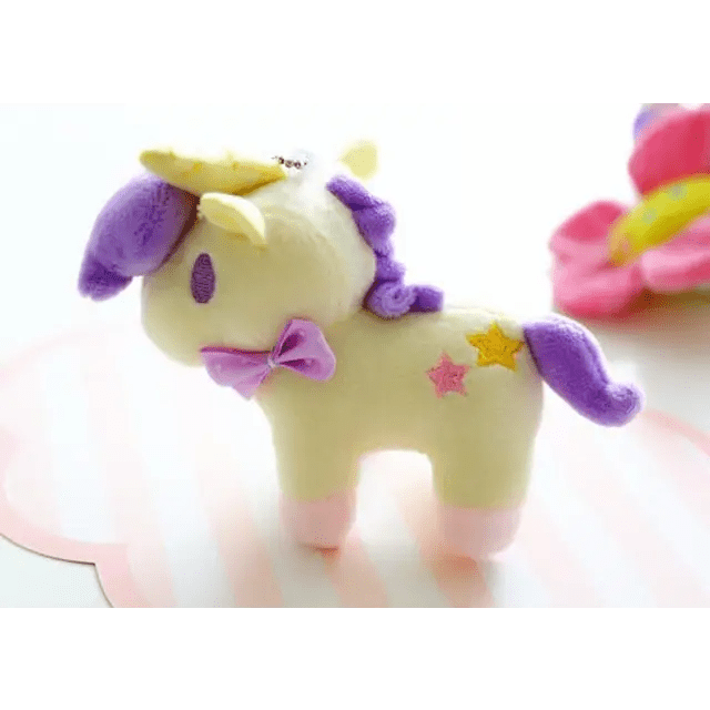 Pastel Miniature Unicorn Plush Keychain and Phone Strap - Cosparty