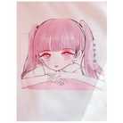 Pastel Otaku Anime Girl Collared Sweater in Pink and Purple - Cosparty