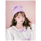 Pastel Otaku Anime Girl Collared Sweater in Pink and Purple - Cosparty