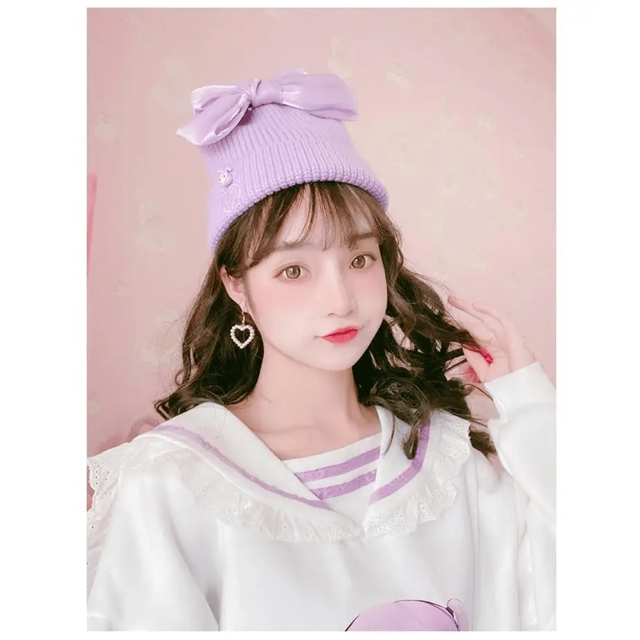 Pastel Otaku Anime Girl Collared Sweater in Pink and Purple - Cosparty