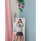 Pastel Otaku Anime Girl Collared Sweater in Pink and Purple - Cosparty