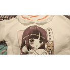 Pastel Otaku Anime Girl Collared Sweater in Pink and Purple - Cosparty