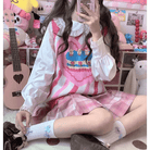 Pastel Party - Kei Birthday Cake Knit Vest for Sweet Celebrations - Cosparty