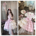 Pastel Patchwork Cherry Blossom Lolita Dress for Kawaii Princesses - dress