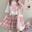 Pastel Peach Bear Tee Inspired by Kawaii Fashion and Anime - tshirt