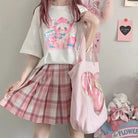 Pastel Peach Bear Tee Inspired by Kawaii Fashion and Anime - Cosparty