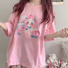 Pastel Peach Bear Tee Inspired by Kawaii Fashion and Anime - Cosparty