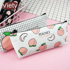 Pastel Peach Cosmetic and Pencil Bags - bags