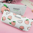 Pastel Peach Cosmetic and Pencil Bags - bags