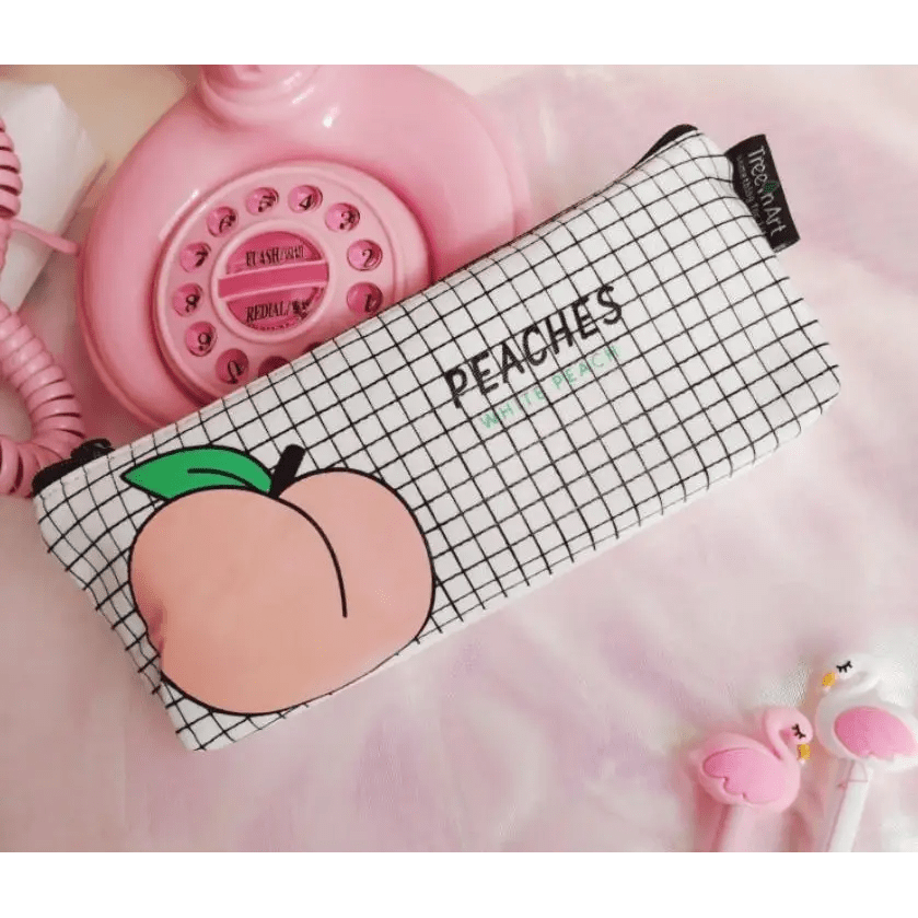 Pastel Peach Cosmetic and Pencil Bags - Cosparty