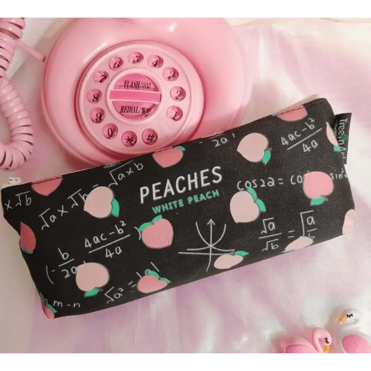 Pastel Peach Cosmetic and Pencil Bags - Cosparty