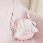 Pastel Pink Angel Plush Backpack Style for Kawaii Storage Needs - backpack