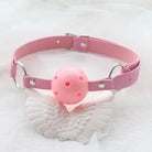 Pastel Pink Ball Style Gag in Vegan and Non-Toxic Materials - Pink Ball Gag - gag