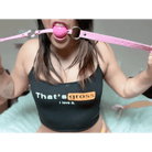 Pastel Pink Ball Style Gag in Vegan and Non - Toxic Materials - Cosparty