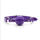 Pastel Pink Ball Style Gag in Vegan and Non-Toxic Materials - Purple Ball Gag - gag