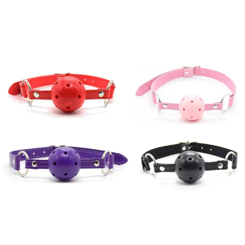 Pastel Pink Ball Style Gag in Vegan and Non-Toxic Materials - gag