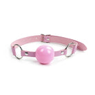 Pastel Pink Ball Style Gag in Vegan and Non-Toxic Materials - gag