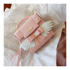 Pastel Pink Card Captor Sakura Inspired Handbag with 3D Wings - purse