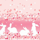 Pastel Pink Cherry Blossom Bunny Rabbit Lolita Skirt - Skirts