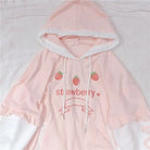 Pastel Pink Corset Hoodie Inspired by Japanese Kawaii Style - hoodie