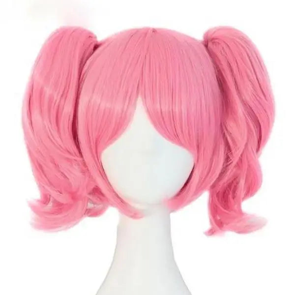 Pastel Pink Double Pigtail Wig Inspired by Madoka Kaname - Wig