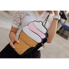 Pastel Pink Ice Cream Cone Purse for Kawaii Harajuku Style - Purse