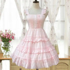 Pastel Pink Lolita Dress for Elegant Kawaii Fashion Lovers - Cosparty
