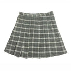 Pastel Pink Plaid School Girl Skirt with Pleats - Cosparty